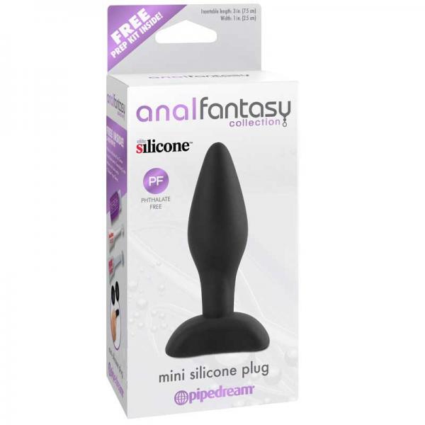 Anal Fantasy Mini Silicone Plug Black