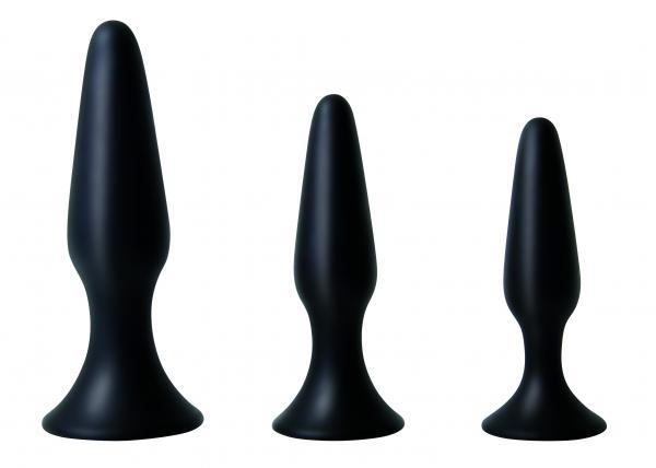 Booty Boot Camp Training Kit 3 Butt Plugs Black