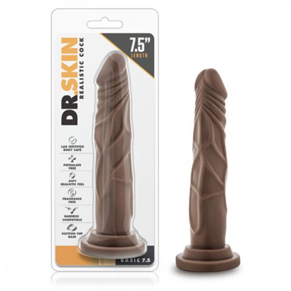 Dr. Skin - Realistic Cock - Basic 7.5 - Chocolate